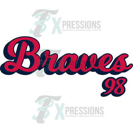 Women's Baseball Jersey Braves 98 Jersey Braves 98 