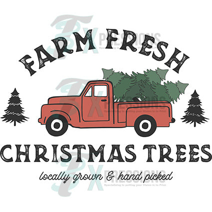 Farm Fresh Christmas Trees Red Truck Pillow - Trends Bedding