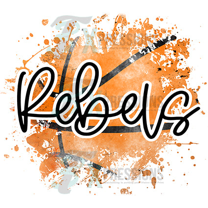Personalized Basketball Splatter - Bling3t