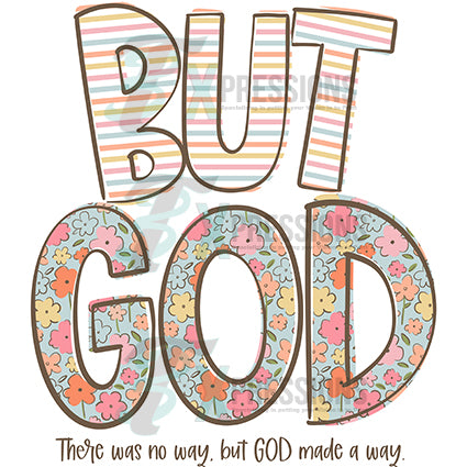 But God Lettering But God, dark script - Bling3t