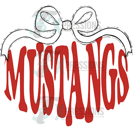 White RIbbon red mustangs - Bling3t