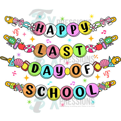 Last day of school bracelet