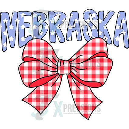 Nebraska Bow Patriotic