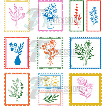 Vintage Floral stamp