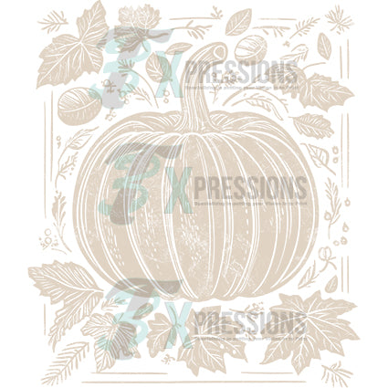 Light PUmpkin with leaves