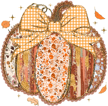 Fall Pumpkin with leaves