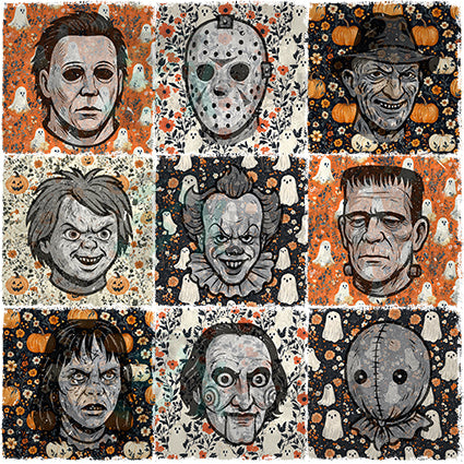 Floral Halloween Characters