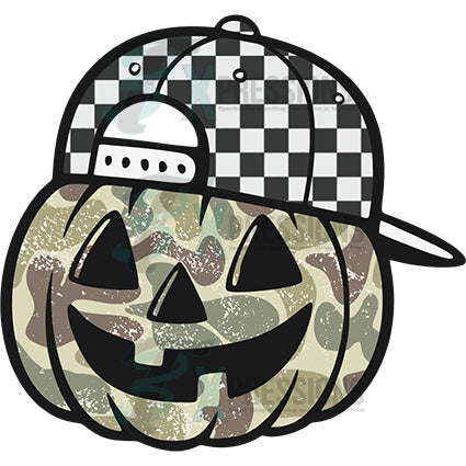 Camo Checkered pumpkin