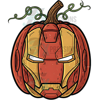 Iron man pumpkin