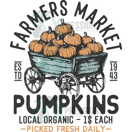 Farmers market pumpkins