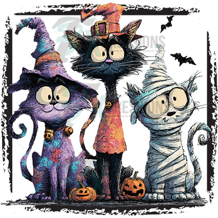 Cats Trick or Treat