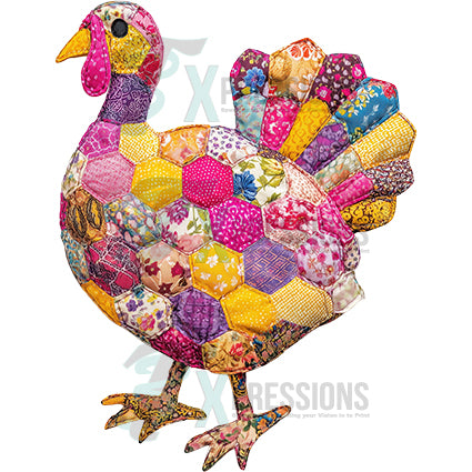 Pretty patchwork turkey