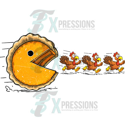 pacman pie and turkey