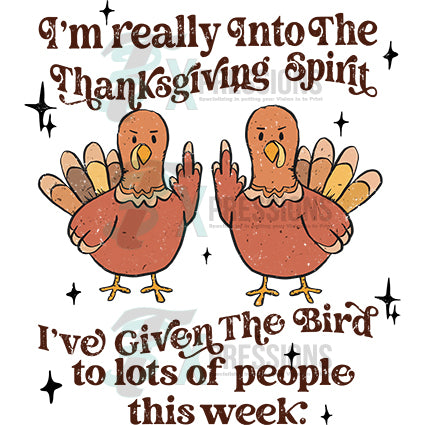 I'm really into the thanksgiving spirit