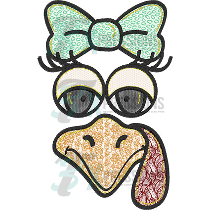 Lace turkey face