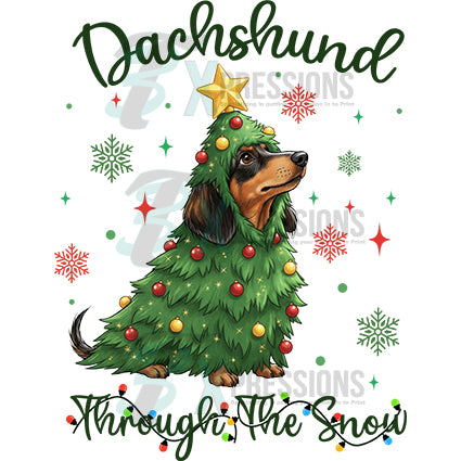 dachshund through the snow