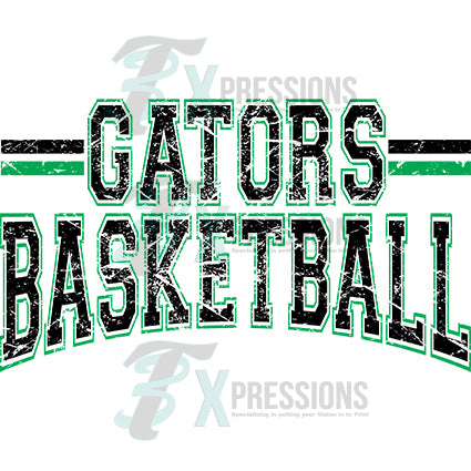 GATORS BASKETBALL BLACK AND GREEN