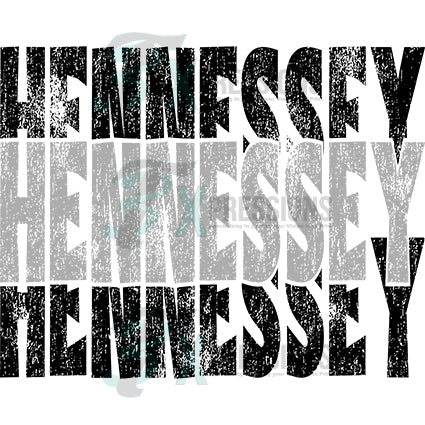 HENNESSEY BLACK AND GRAY