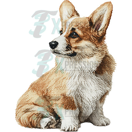 NEEDLEPOINT PETS CORGI 2