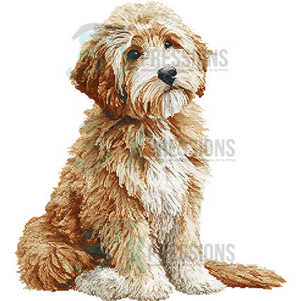 NEEDLEPOINT PETS GOLDEN DOODLE