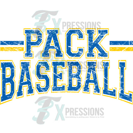 PACK BASEBALL ROYAL AND GOLD