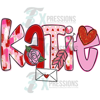 Personalized Girl Valentine name