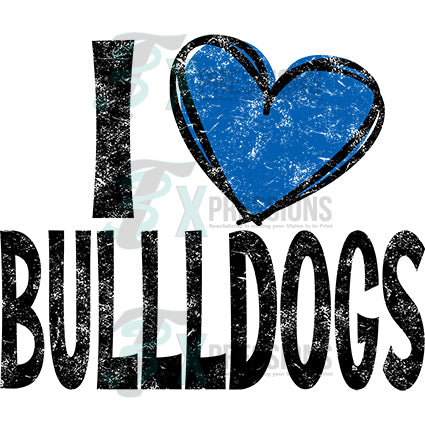 Personalized I love mascot valentine