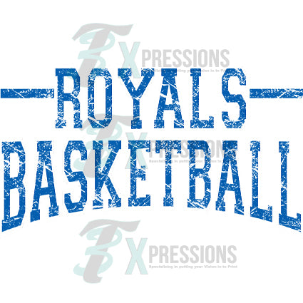 ROYALS BASKETBALL BLUE AND WHITE