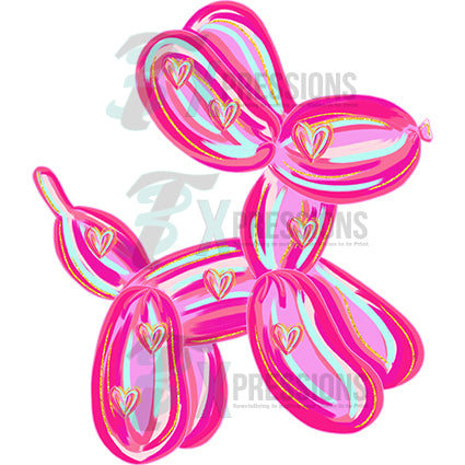 Valentine baloon dog