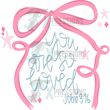 You are so loves pink bow