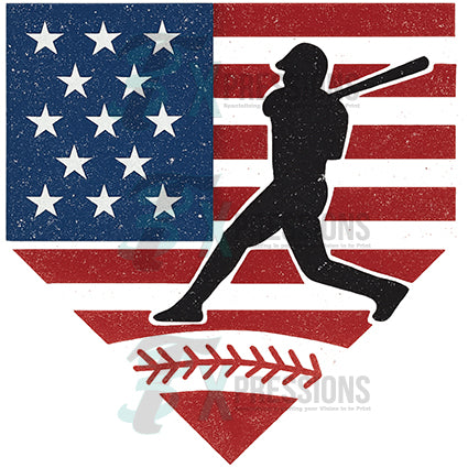 baseball flag home plate