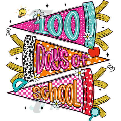 pennants 100 days of school