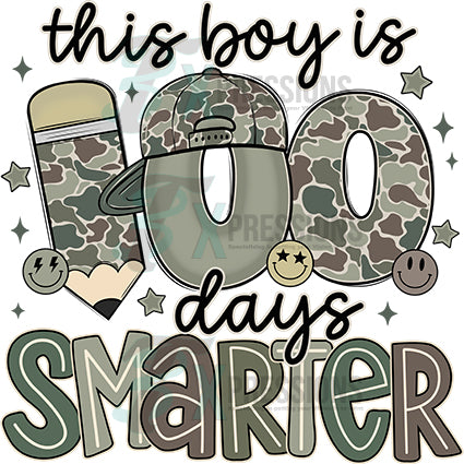 the boy is 100 days smarter camo