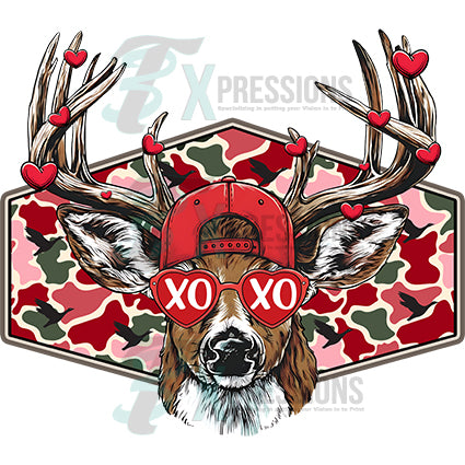 xoxo valentine deer