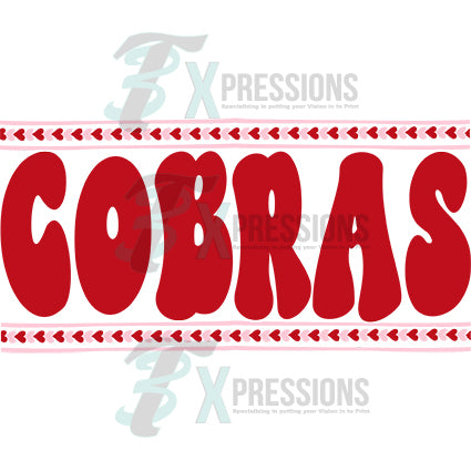 Personalized valentine Mascot red and pink