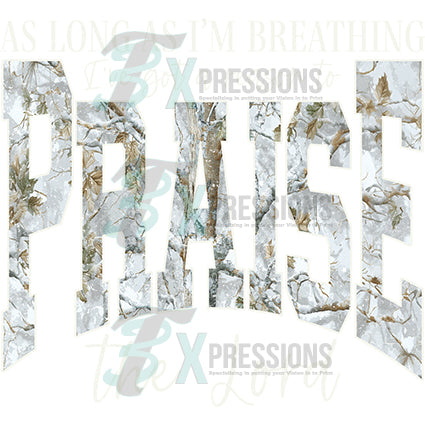 As long as I'm breaitng camo white words