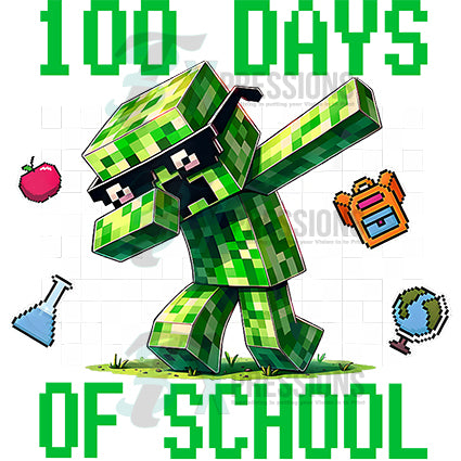 minecraft 100 days of school