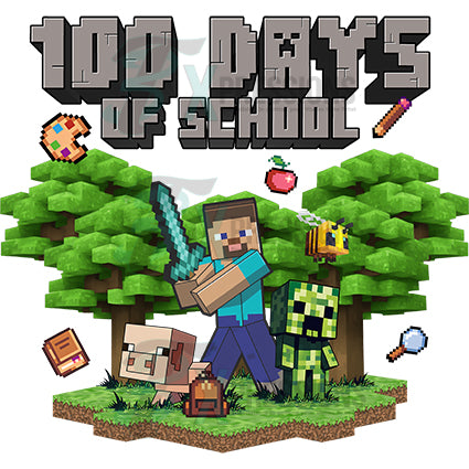 Minecraft 100 days of school