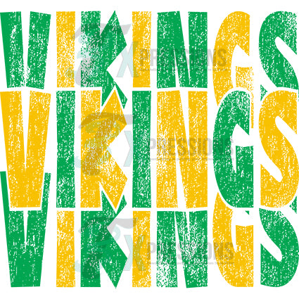 VIKINGS GREEN AND GOLD