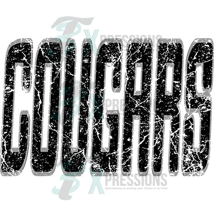 Personalized 2 color Distressed Name