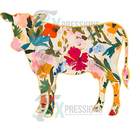 Floral Cow