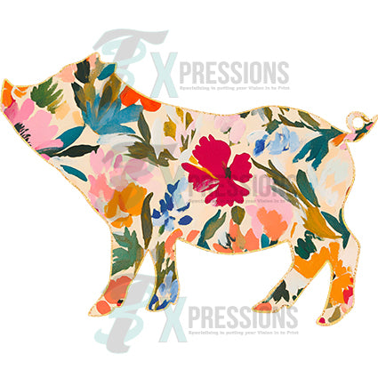 Floral Pig