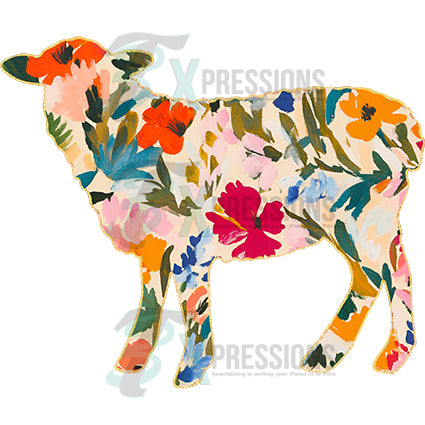Floral sheep