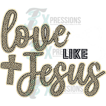 Love like Jesus white bow