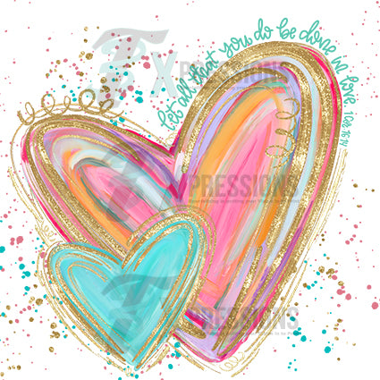 Watercolor heart