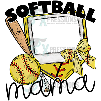 Personalized SOFTBALL PHOTO FRAME MAMA
