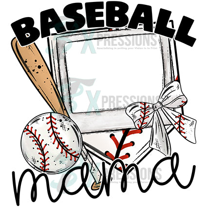 Personalized BASEBALL PHOTO FRAME MAMA