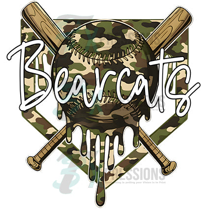 Personalized Camo Baseball - Bling3t