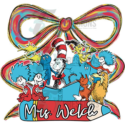 Personalized Suess Bow - Bling3t