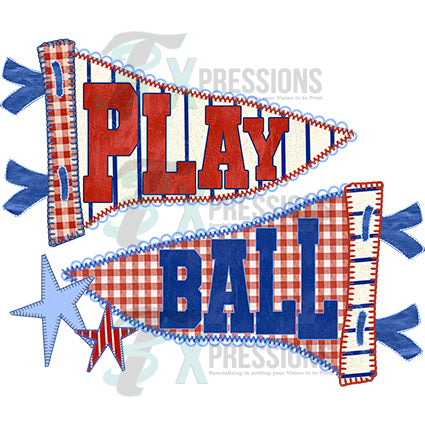 Play ball pennant